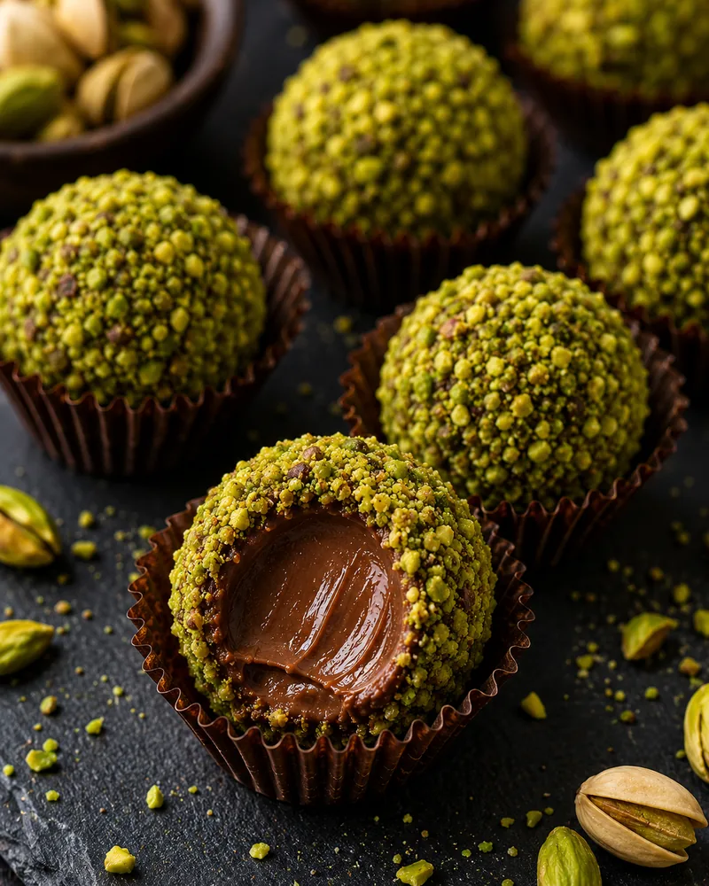 Brigadeiro de pistache sem açúcar